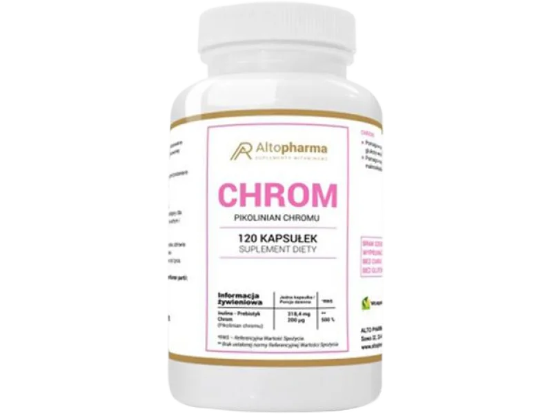 Altopharma Chrom pikolinian chromu, kapsułki, 200 µg