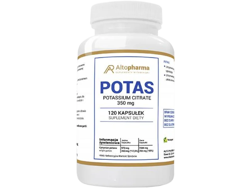 Altopharma Potas cytrynian potasu, kapsułki
