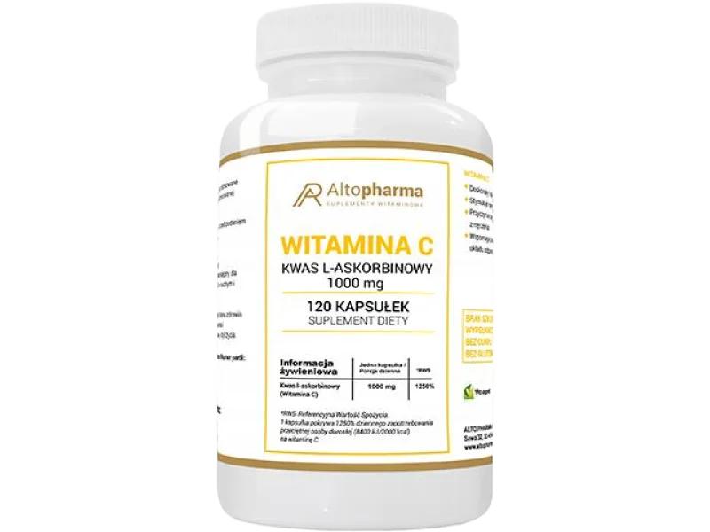 Altopharma Witamina C kwas L-askorbinowy, kapsułki, 1000 mg