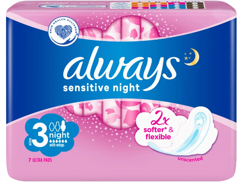 Always Ultra Sensitive Night, podpaski