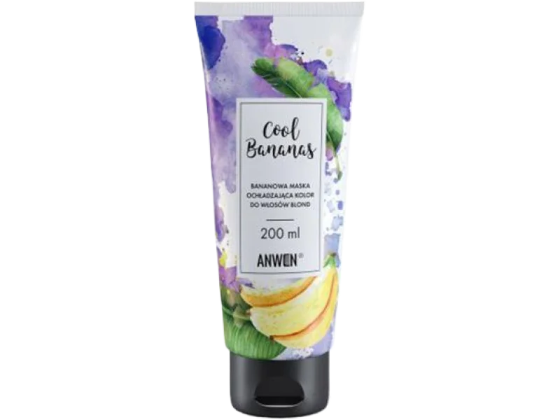 Anwen Cool Bananas bananowa maska ochładzająca kolor do włosów blond