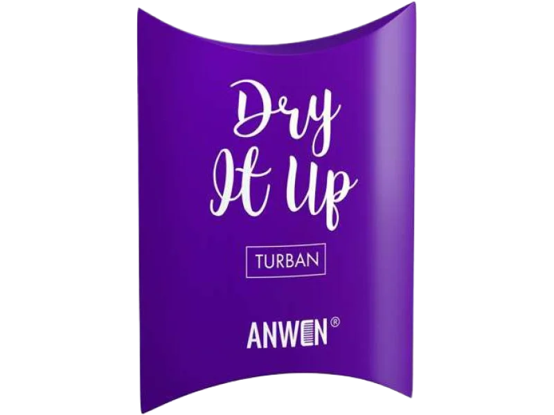 Anwen Dry It Up turban fioletowy