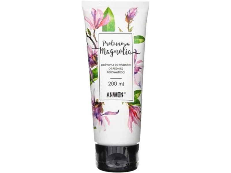 Anwen proteinowa magnolia odżywka do włosów o średniej porowatości