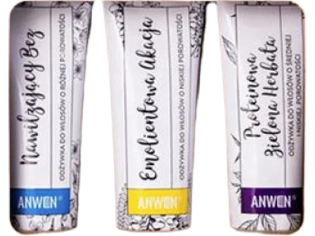 Zdjęcie produktu Anwen zestaw odżywek do włosów nawilżający bez + emolientowa akacja + proteinowa zielona herbata