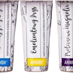 Anwen zestaw odżywek do włosów o średniej porowatości nawilżający bez + emolientowy irys + proteinowa magnolia, odżywka