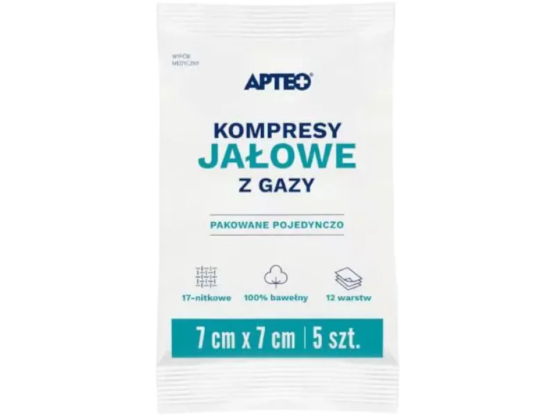 Apteo kompresy jałowe z gazy
