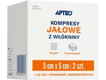 Apteo kompresy jałowe z włókniny