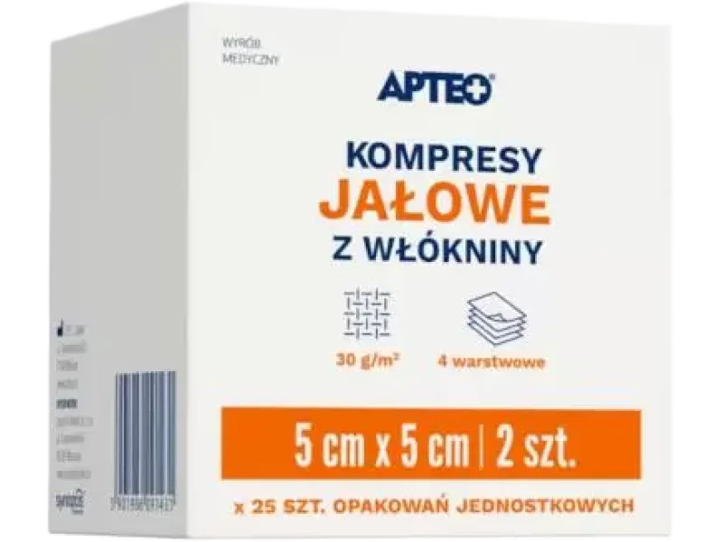 Apteo kompresy jałowe z włókniny