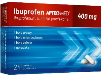 Zdjęcie produktu Apteo Med Ibuprofen, tabletki powlekane, 400 mg