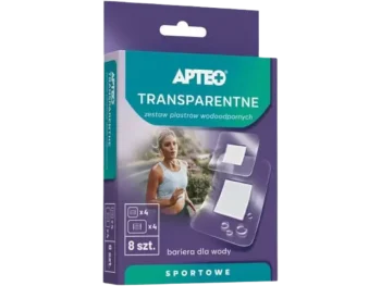 Apteo zestaw transparentnych plastrów wodoodpornych, plaster