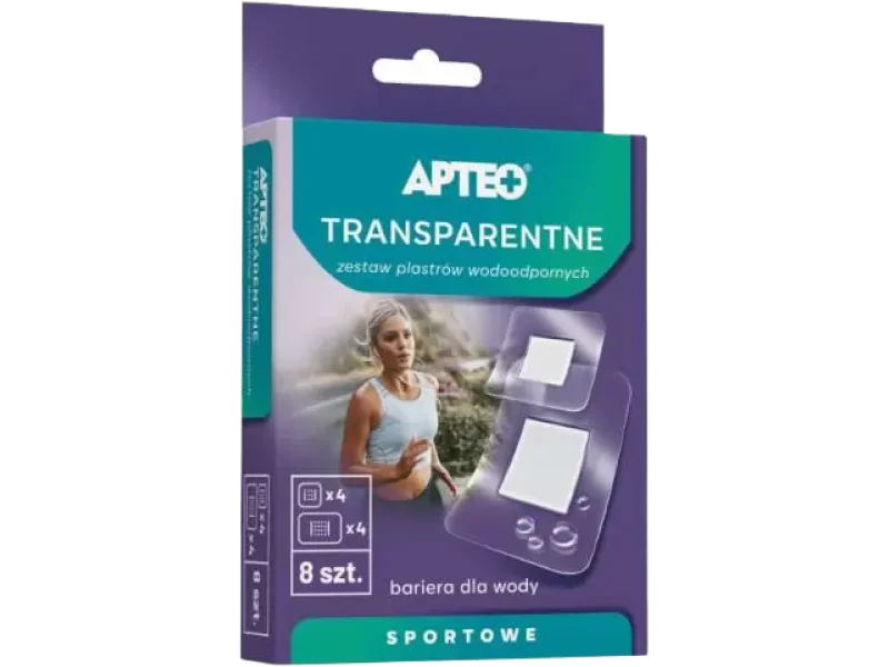 Apteo zestaw transparentnych plastrów wodoodpornych, plaster