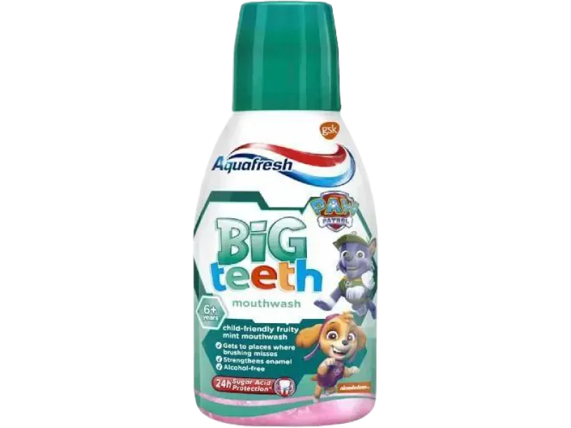 Aquafresh Big Teeth, płyn do jamy ustnej