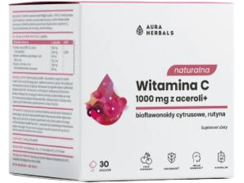 Aura Herbals Naturalna witamina C z aceroli, proszek