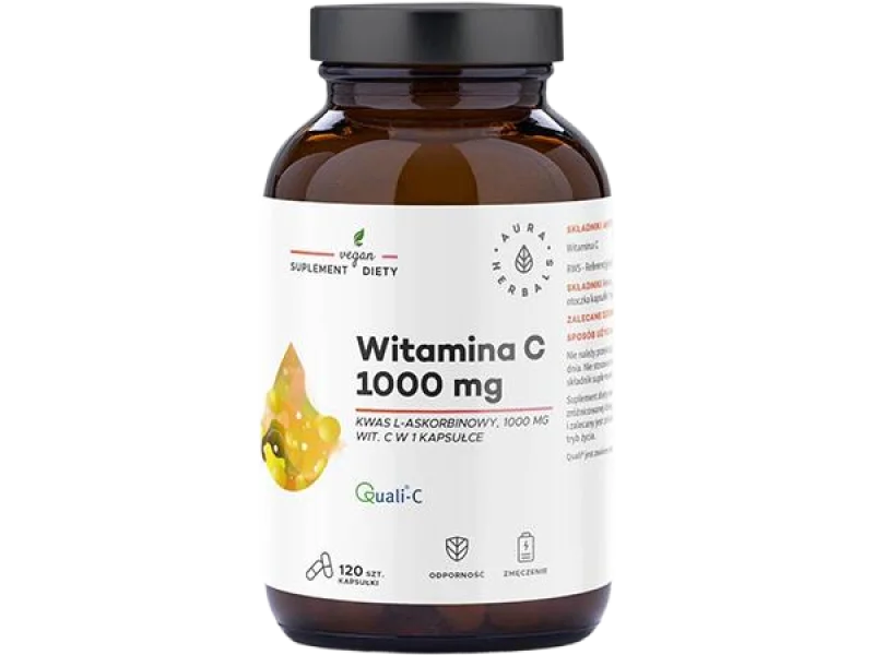 Aura Herbals witamina C kwas L-askorbinowy, kapsułki