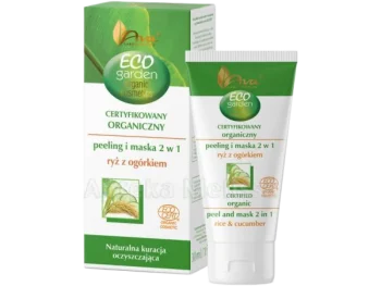 Zdjęcie produktu AVA ECO GARDEN certyfikowany organiczny peeling i maska 2w1 ryż z ogórkiem