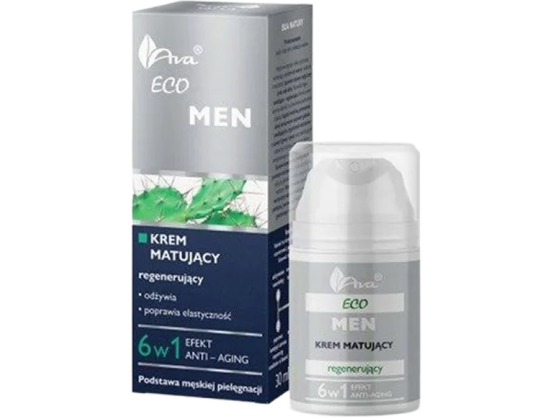 AVA ECO MEN matujący regenerujący, krem