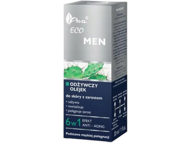 AVA ECO MEN Odżywczy olejek do skóry z zarostem