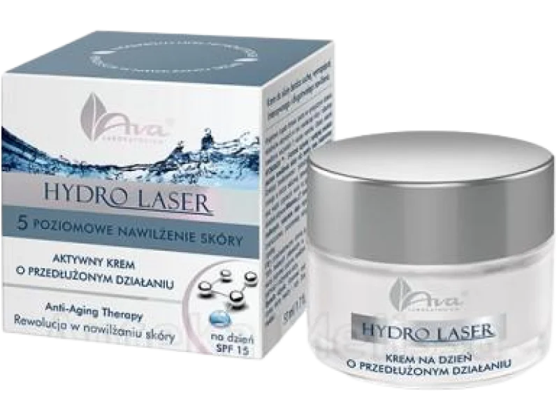 AVA HYDRO LASER krem na dzień SPF 15 nawilżający o przedłużonym działaniu