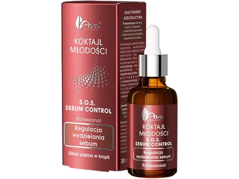 AVA koktajl młodości SOS sebum control, serum