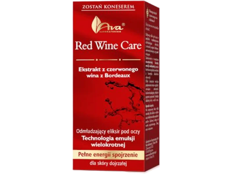 Ava Red Wine Care Extract z czerwonego wina z Bordeaux odmładzający eliksir pod oczy, krem