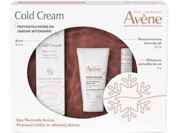 AVENE Cold Cream odżywcza pielęgnacja skóry zimą, krem + pomadka