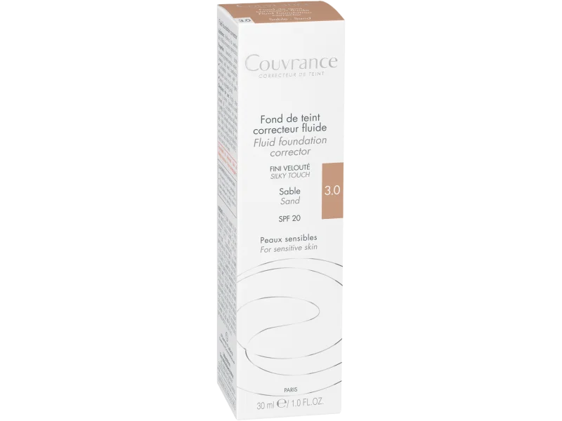 Avene Couvrance fluid korygujący SPF20, piaskowy