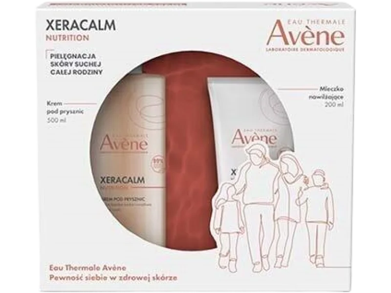 AVENE Nawilżająca pielęgnacja skóry całej rodziny: XERACALM NUTRITION, zestaw