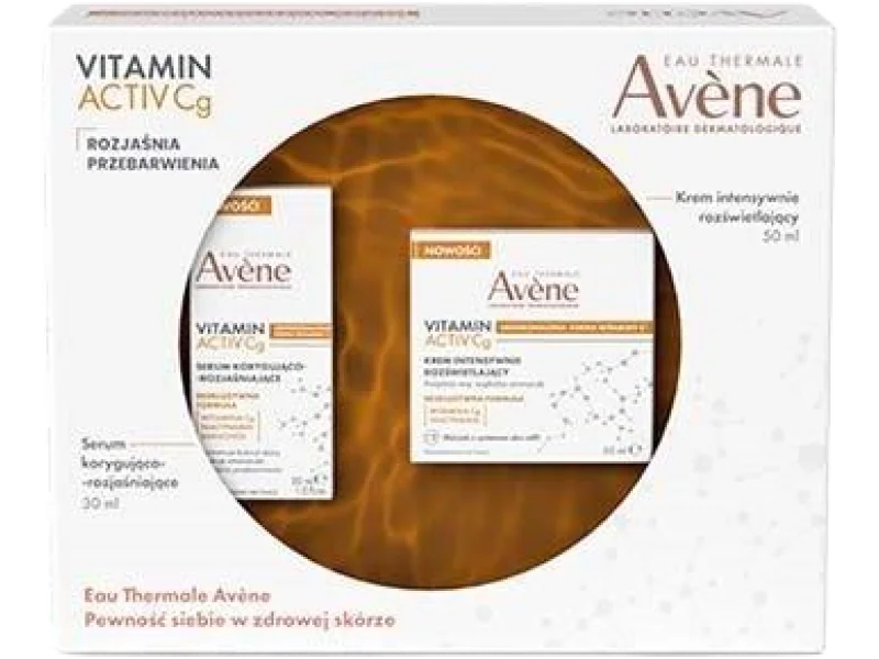 AVENE VITAMIN ACTIV Cg innowacyjna pielęgnacja odmładzająca rozjaśniająca przebarwienia, serum