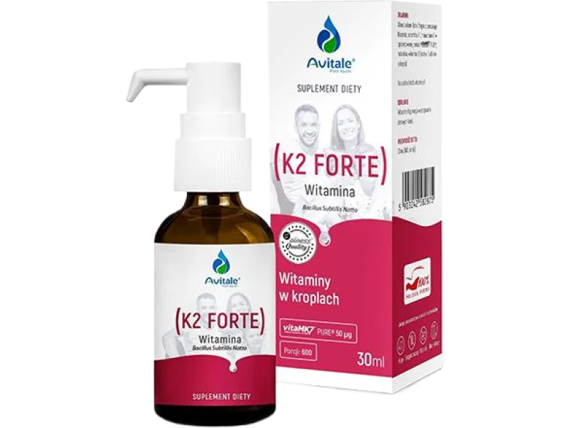 Avitale Witamina K2 Forte Vita MK7, krople, 50 µg