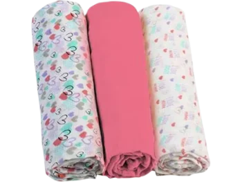 Zdjęcie produktu BABYONO Pieluszki muślinowe z kolorem malinowym, pieluszka