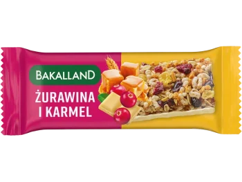 Zdjęcie produktu Bakalland BA! Żurawina i karmel Uroda, baton