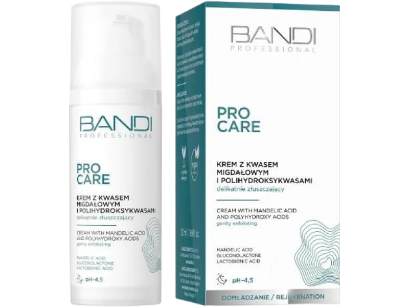 Bandi Pro Care z kwasem migdałowym i polihydroksykwasami, krem