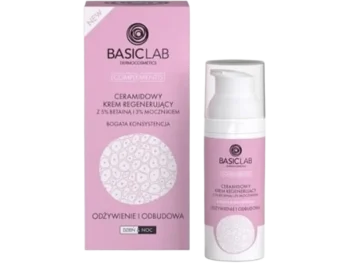 Zdjęcie produktu Basiclab ceramidowy regenerujący z betainą i mocznikiem, krem