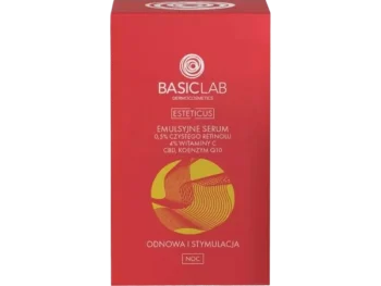 Zdjęcie produktu Basiclab Emulsyjne serum z czystego retinolu, witaminy C, CBD i koenzymu Q10 Odnowa i Stymulacja