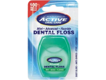 Zdjęcie produktu Beauty Formulas Active Oral Care nić dentystyczna udoskonalona miętowa woskowana z fluorem