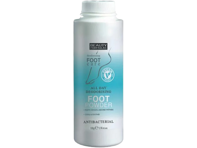 Beauty Formulas All Day Antibacterial Deodorising Foot Powder, puder