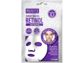 Beauty Formulas, maseczka do twarzy anti-ageing z retinolem, maska