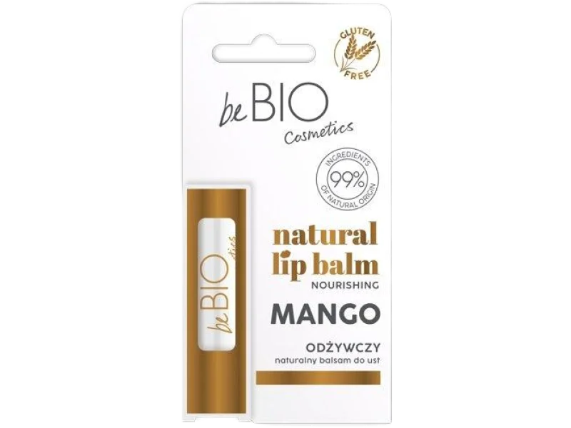 BeBio Naturalny odżywczy balsam do ust mango