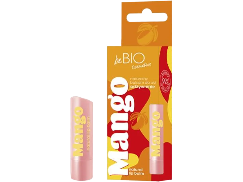 BeBio Naturalny odżywczy balsam do ust z dodatkiem masła mango