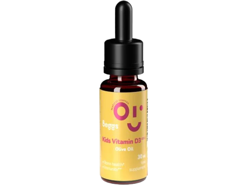 BEGGS Witamina D3 dla dzieci BIO Olive Oil, krople