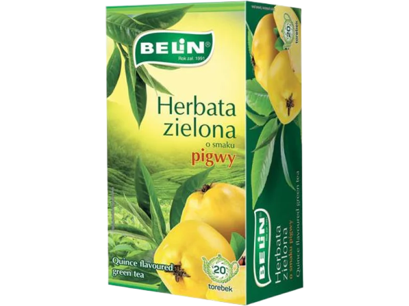 Belin Herbata zielona, smak pigwy, zioła do zaparzania