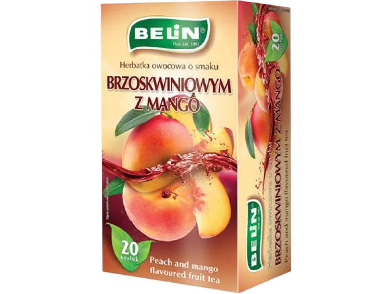 Belin herbatka owocowa o smaku brzoskwiniowym z mango, herbata ekspresowa