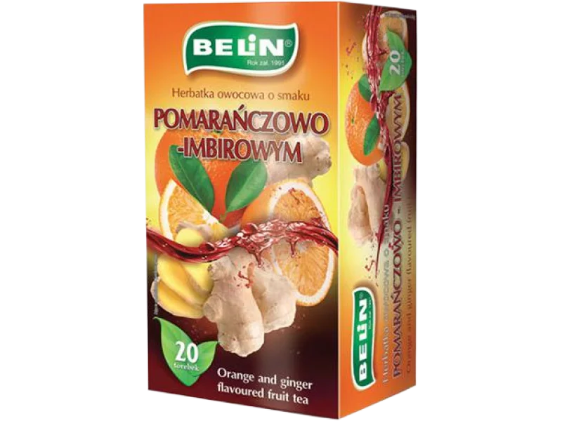 Belin herbatka owocowa, smak pomarańczowo-imbirowy, herbata