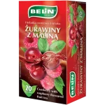 Belin herbatka owocowa, smak żurawiny z maliną, herbata ekspresowa