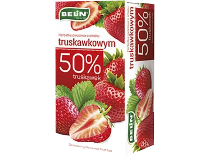 Belin herbatka owocowa, smak truskawkowy, herbata ekspresowa