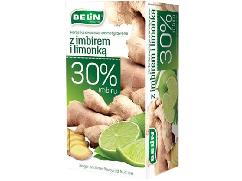 Belin herbatka owocowa z imbirem i limonką, saszetki