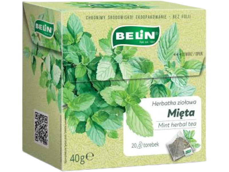 Belin, mięta, herbatka ziołowa, ekspresowa, zioła do zaparzania