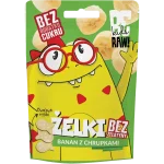 BeRAW Kids żelki banan z chrupkami