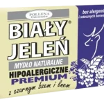BIAŁY JELEŃ Hipoalergiczne mydło naturalne PREMIUM z czarnym bzem i lnem