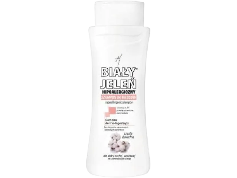 BIAŁY JELEŃ Hipoalergiczny szampon z czystą bawełną